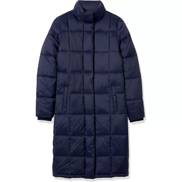 Amazon Essentials Womens Lightweight Quilted Longer Length CoatNavy