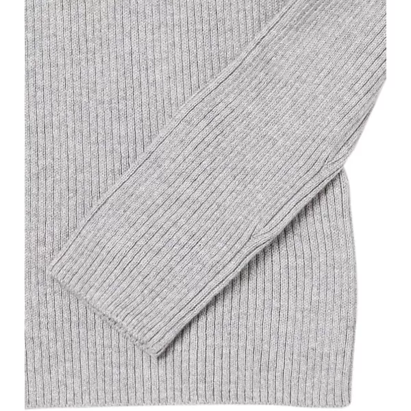 Amazon Essentials Womens Lightweight Ribbed LongSleeve Boat Neck SlimFit SweaterLight Grey Heather