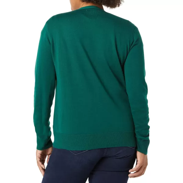 Amazon Essentials Womens Lightweight VNeck Cardigan Sweater Available in Plus SizeDark Green