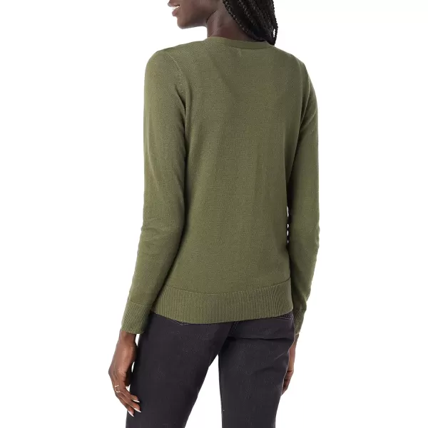 Amazon Essentials Womens Lightweight VNeck Cardigan Sweater Available in Plus SizeOlive