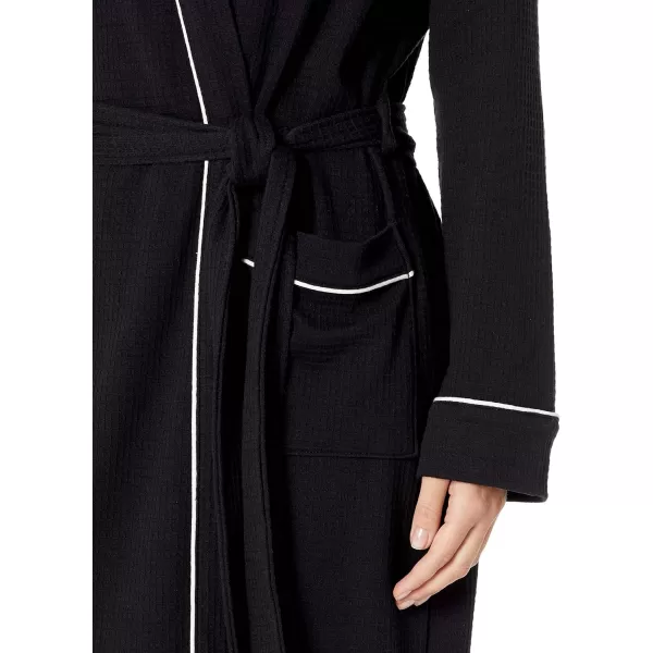 Amazon Essentials Womens Lightweight Waffle FullLength Robe Available in Plus SizeBlack