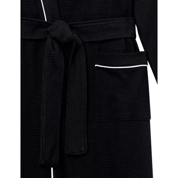 Amazon Essentials Womens Lightweight Waffle FullLength Robe Available in Plus SizeBlack