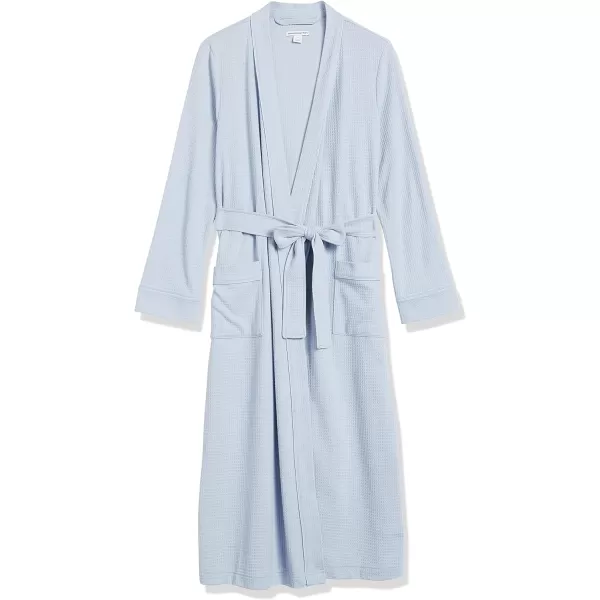 Amazon Essentials Womens Lightweight Waffle FullLength Robe Available in Plus SizeDusty Blue