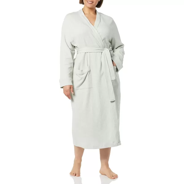 Amazon Essentials Womens Lightweight Waffle FullLength Robe Available in Plus SizeJade Green