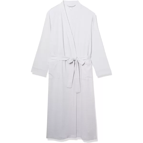 Amazon Essentials Womens Lightweight Waffle FullLength Robe Available in Plus SizeLight Grey