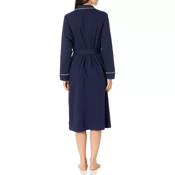 Amazon Essentials Womens Lightweight Waffle FullLength Robe Available in Plus SizeNavy