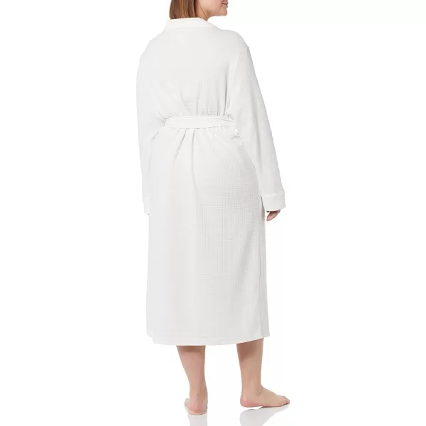 Amazon Essentials Womens Lightweight Waffle FullLength Robe Available in Plus SizeWhite