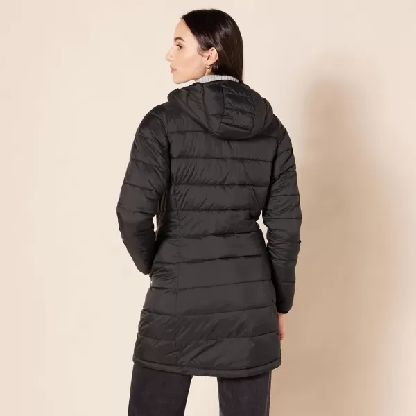 Amazon Essentials Womens Lightweight WaterResistant Hooded Puffer Coat Available in Plus SizeBlack