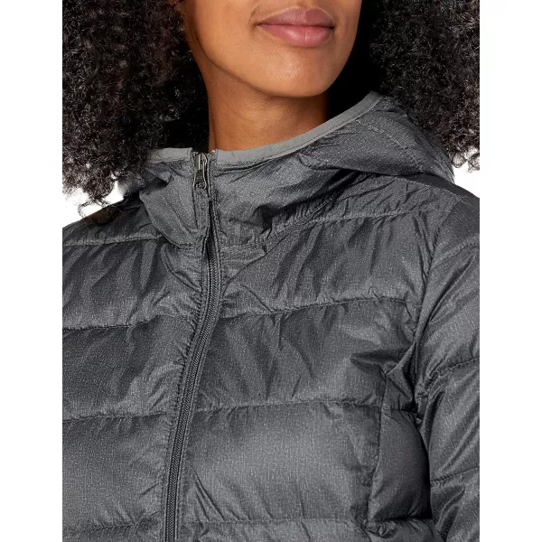 Amazon Essentials Womens Lightweight WaterResistant Hooded Puffer Coat Available in Plus SizeCharcoal Heather