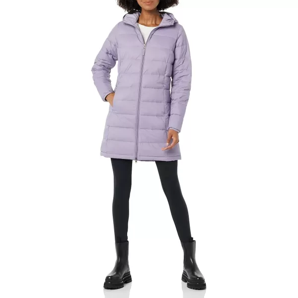 Amazon Essentials Womens Lightweight WaterResistant Hooded Puffer Coat Available in Plus SizeGrape