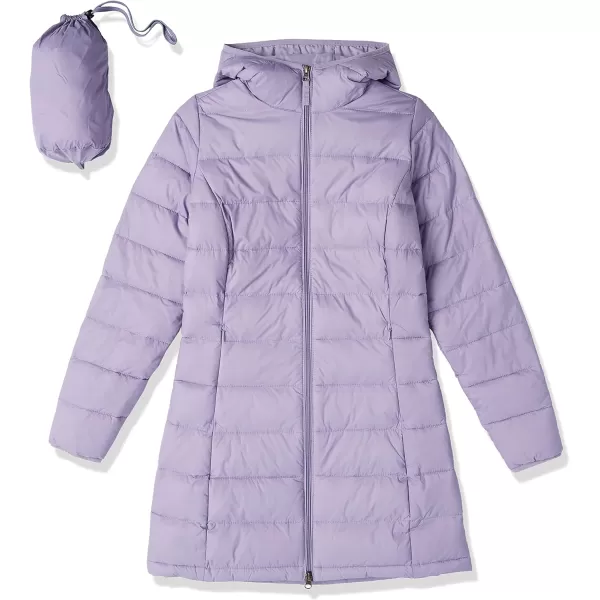 Amazon Essentials Womens Lightweight WaterResistant Hooded Puffer Coat Available in Plus SizeGrape