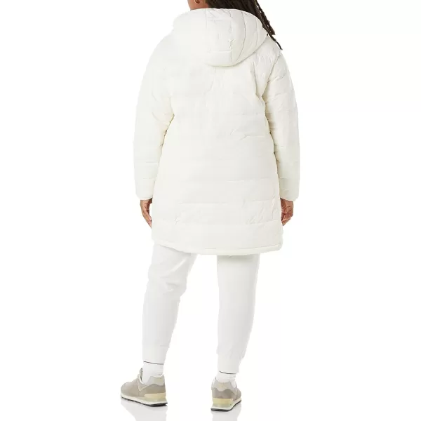 Amazon Essentials Womens Lightweight WaterResistant Hooded Puffer Coat Available in Plus SizeIvory