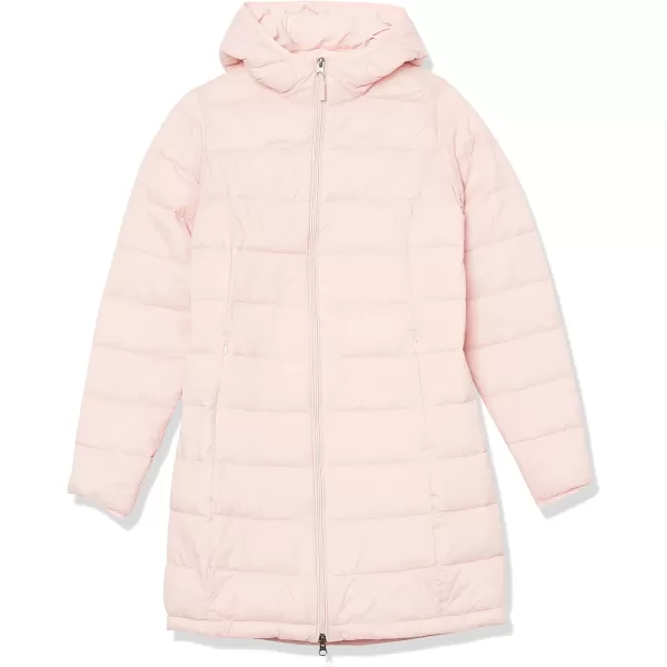 Amazon Essentials Womens Lightweight WaterResistant Hooded Puffer Coat Available in Plus SizeLight Pink