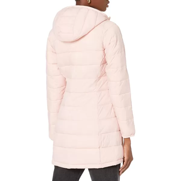 Amazon Essentials Womens Lightweight WaterResistant Hooded Puffer Coat Available in Plus SizeLight Pink