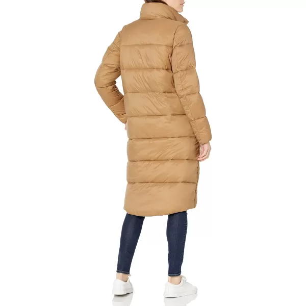 Amazon Essentials Womens Lightweight WaterResistant Longer Length Cocoon Puffer CoatCamel