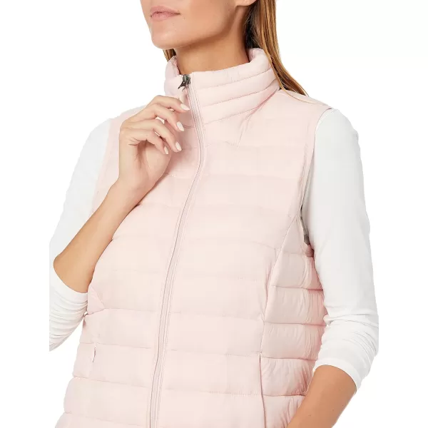 Amazon Essentials Womens Lightweight WaterResistant Packable Puffer Vest1 Light Pink