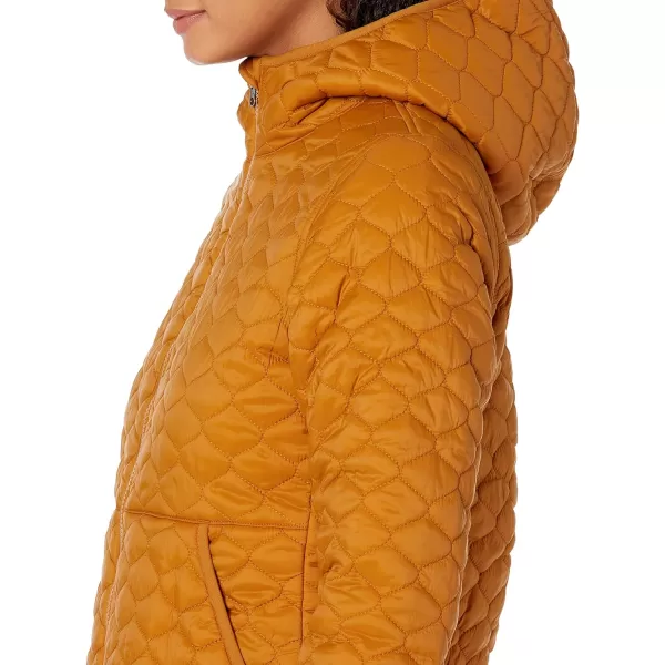 Amazon Essentials Womens Lightweight WaterResistant SherpaLined Hooded PufferCamel