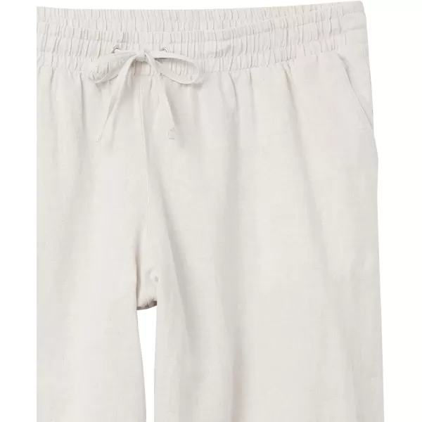 Amazon Essentials Womens Linen Blend Drawstring Wide Leg Pant Available in Plus SizeEcru