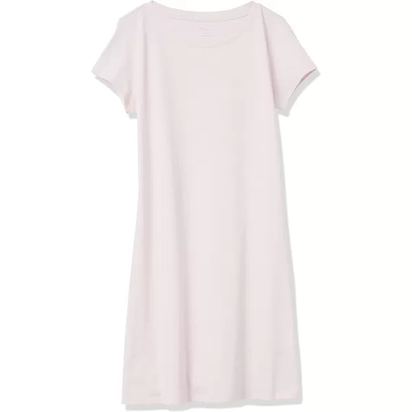 Amazon Essentials Womens Livedin Cotton RelaxedFit ShortSleeve Crewneck TShirt Dress Previously Daily RitualDusty Pink