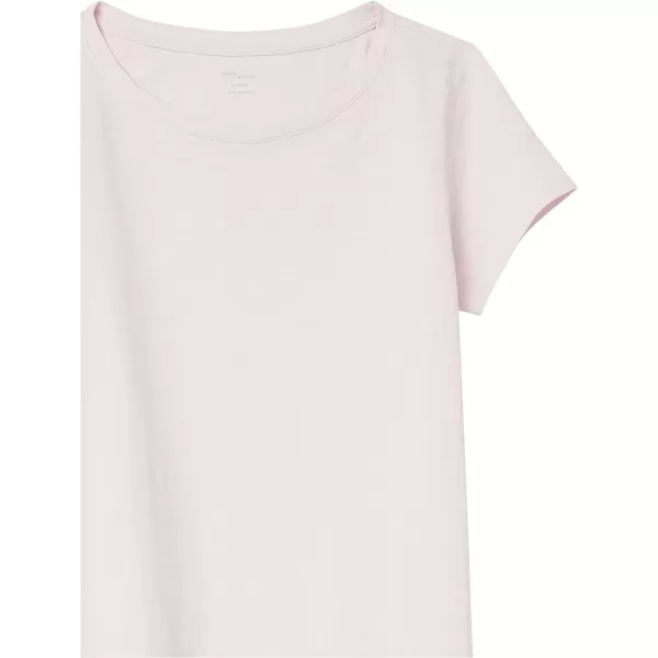 Amazon Essentials Womens Livedin Cotton RelaxedFit ShortSleeve Crewneck TShirt Dress Previously Daily RitualDusty Pink