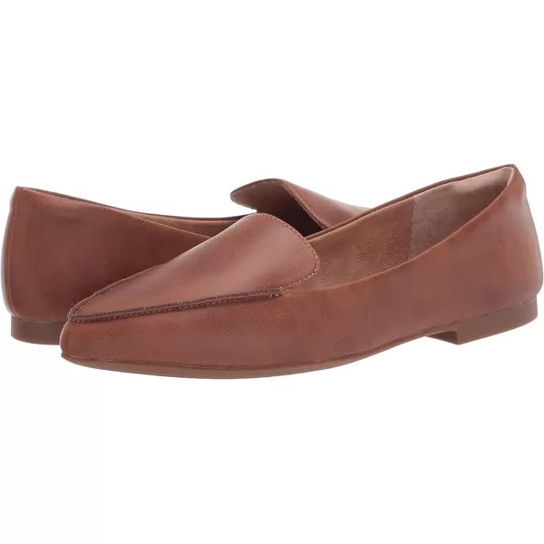 Amazon Essentials Womens Loafer FlatChestnut Brown Faux Leather