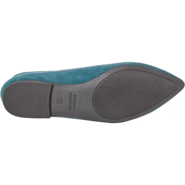 Amazon Essentials Womens Loafer FlatDark Turquoise Microsuede