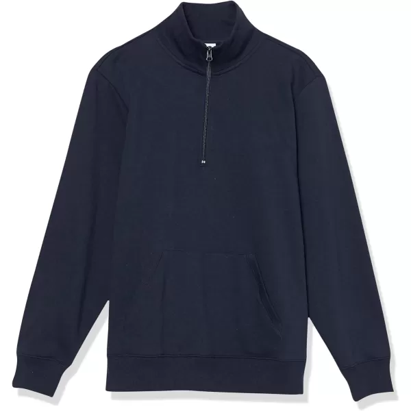 Amazon Essentials Womens LongSleeve Fleece QuarterZip Top Available in Plus SizeNavy