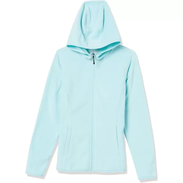 Amazon Essentials Womens LongSleeve Hooded FullZip Polar Fleece JacketAqua Blue