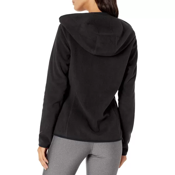 Amazon Essentials Womens LongSleeve Hooded FullZip Polar Fleece JacketBlack