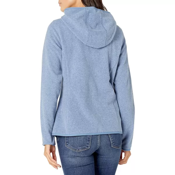 Amazon Essentials Womens LongSleeve Hooded FullZip Polar Fleece JacketBlue Heather