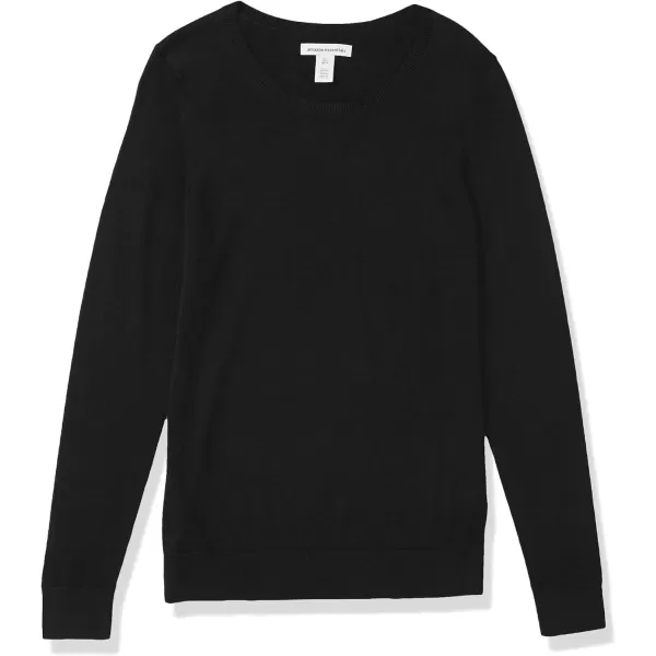 Amazon Essentials Womens LongSleeve Lightweight Crewneck Sweater Available in Plus SizeBlack