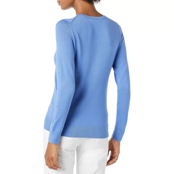 Amazon Essentials Womens LongSleeve Lightweight Crewneck Sweater Available in Plus SizeBlue