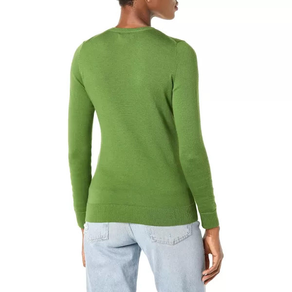 Amazon Essentials Womens LongSleeve Lightweight Crewneck Sweater Available in Plus SizeGreen