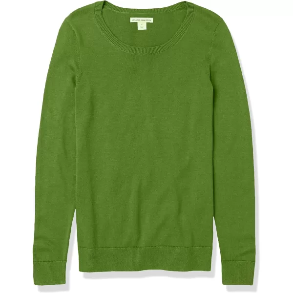 Amazon Essentials Womens LongSleeve Lightweight Crewneck Sweater Available in Plus SizeGreen