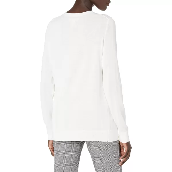 Amazon Essentials Womens LongSleeve Lightweight Crewneck Sweater Available in Plus SizeIvory