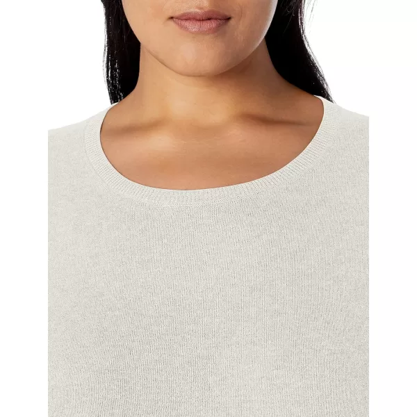 Amazon Essentials Womens LongSleeve Lightweight Crewneck Sweater Available in Plus SizeIvory