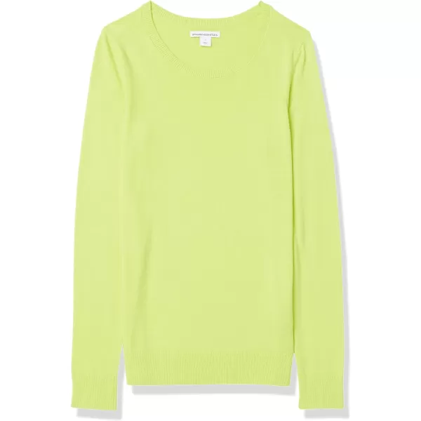 Amazon Essentials Womens LongSleeve Lightweight Crewneck Sweater Available in Plus SizeLime Green