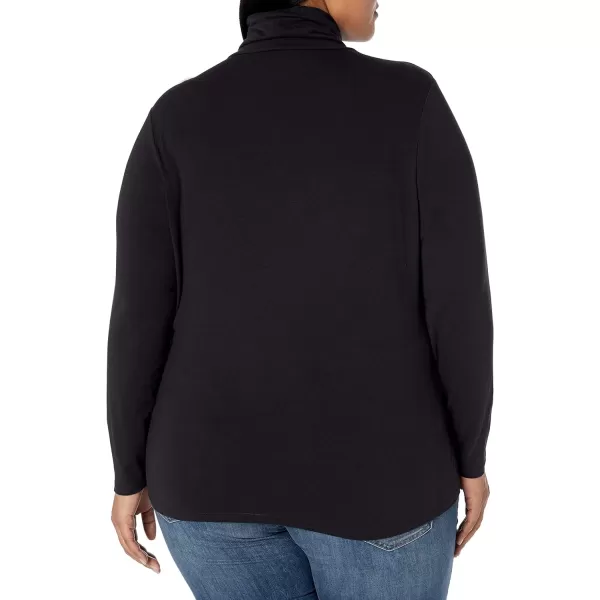 Amazon Essentials Womens LongSleeve Turtleneck Available in Plus SizeBlack