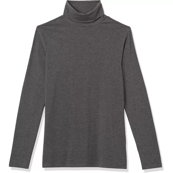 Amazon Essentials Womens LongSleeve Turtleneck Available in Plus SizeCharcoal Heather