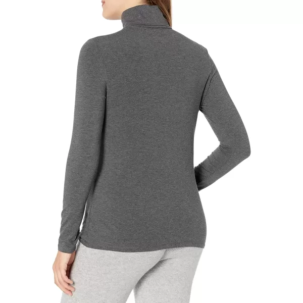 Amazon Essentials Womens LongSleeve Turtleneck Available in Plus SizeCharcoal Heather