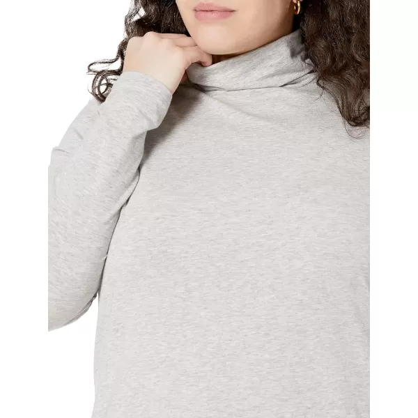 Amazon Essentials Womens LongSleeve Turtleneck Available in Plus SizeGrey Heather