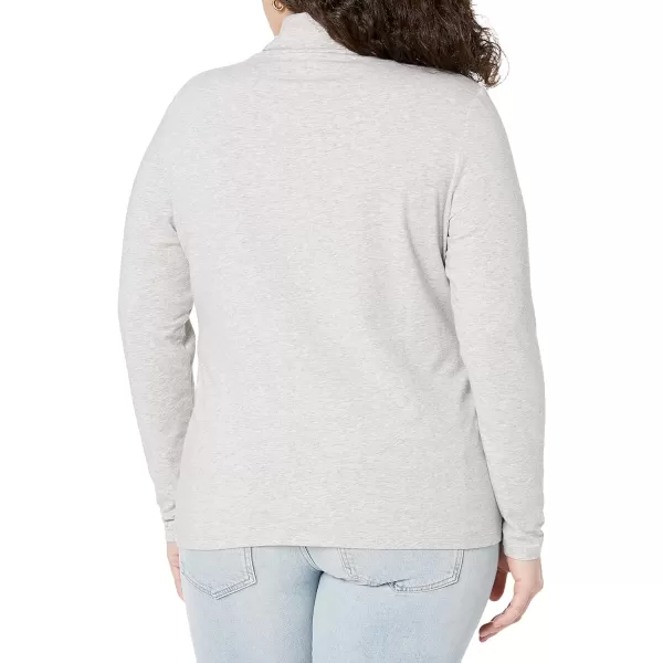 Amazon Essentials Womens LongSleeve Turtleneck Available in Plus SizeGrey Heather