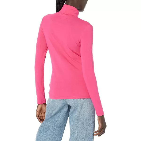 Amazon Essentials Womens LongSleeve Turtleneck Available in Plus SizeHot Pink