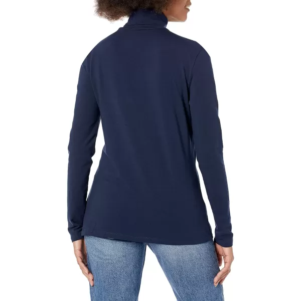 Amazon Essentials Womens LongSleeve Turtleneck Available in Plus SizeNavy