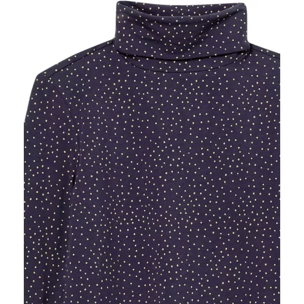 Amazon Essentials Womens LongSleeve Turtleneck Available in Plus SizeNavyCamel Dots