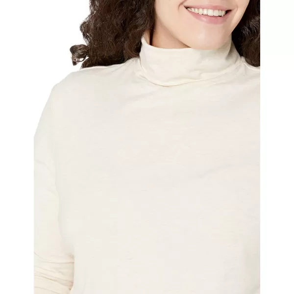 Amazon Essentials Womens LongSleeve Turtleneck Available in Plus SizeOatmeal Heather