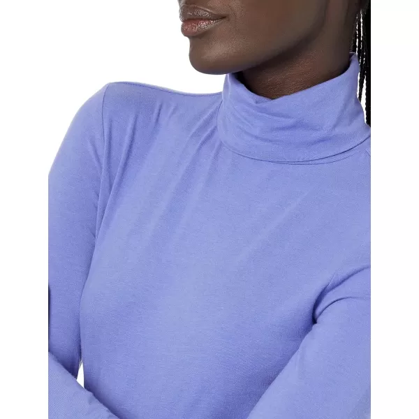 Amazon Essentials Womens LongSleeve Turtleneck Available in Plus SizePurple Blue