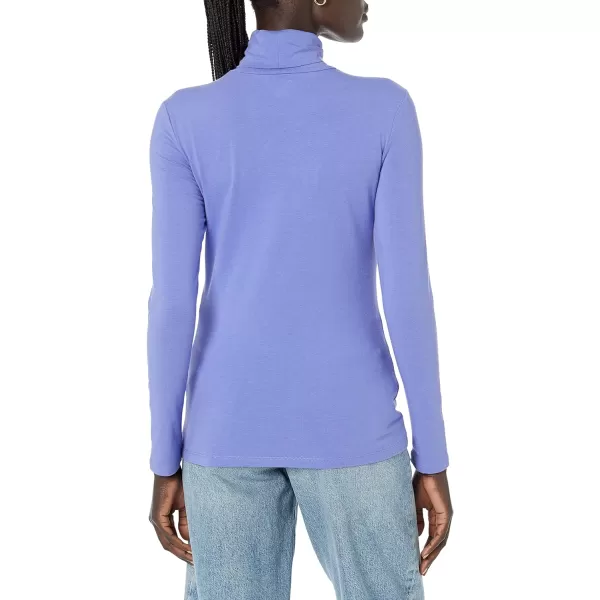 Amazon Essentials Womens LongSleeve Turtleneck Available in Plus SizePurple Blue