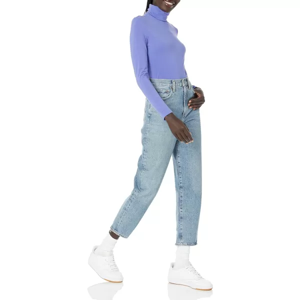 Amazon Essentials Womens LongSleeve Turtleneck Available in Plus SizePurple Blue