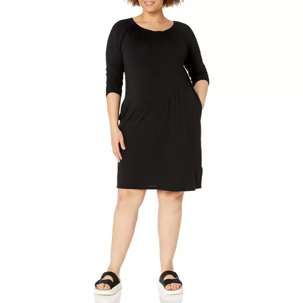 Amazon Essentials Womens Maternity Gathered Neckline DressBlack